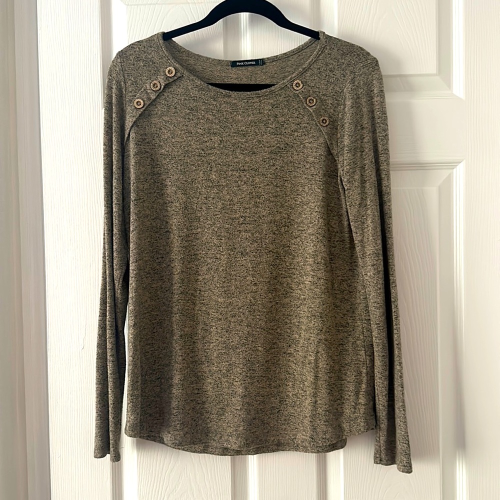 Pink Clover Soft Casual Long Sleeve Sweater